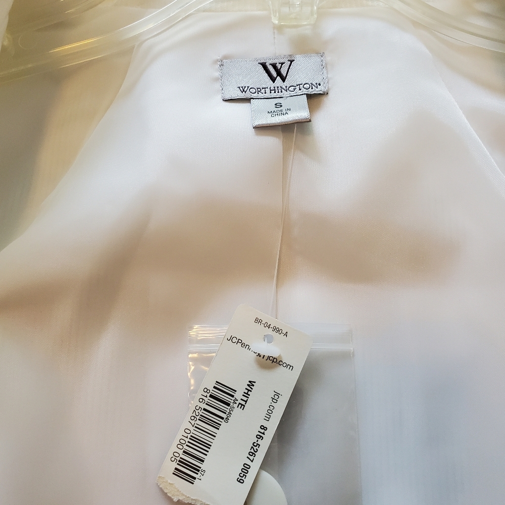 NWT Creamy white Worthington lined blazer - Picture 5 of 5